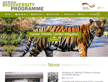 Tablet Screenshot of indo-germanbiodiversity.com